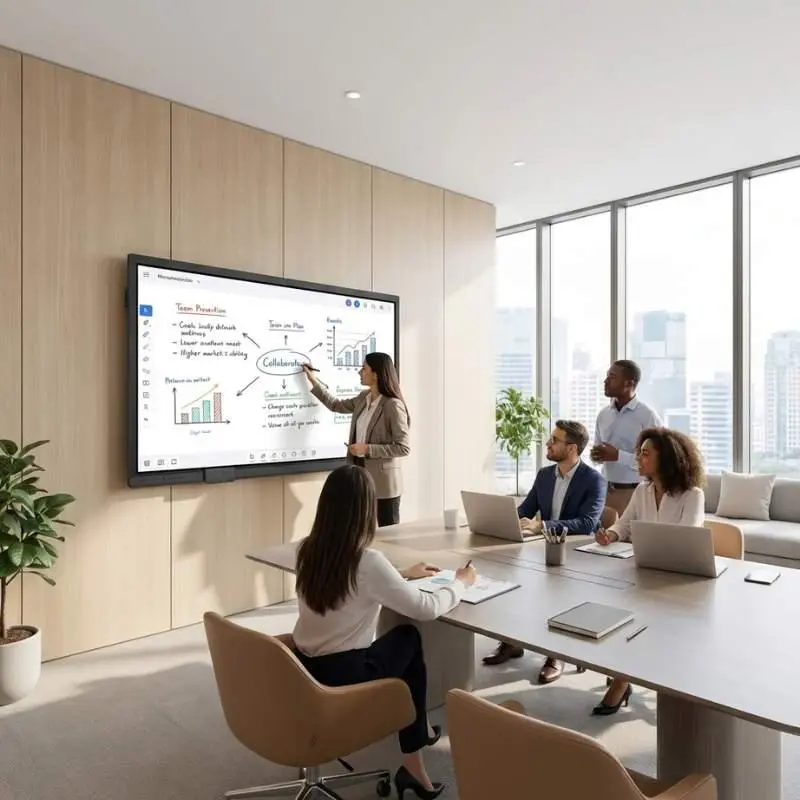 Interactive flat panel for modern workspaces